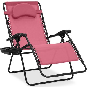 Best Choice Products Oversized Zero Gravity Chair, Folding Outdoor Patio Recliner w/ Cup Holder - 1 of 4