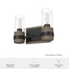Hunter Fans 5.25" River Mill Wall Light Rustic Iron Finish - Elegant Vanity Fixture for Mountain-Modern Spaces - 2 of 4