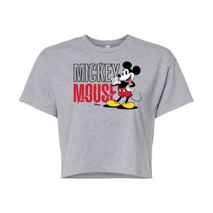 Women's - Disney - Mickey & Friends Cropped Graphic T-Shirt - 1 of 4