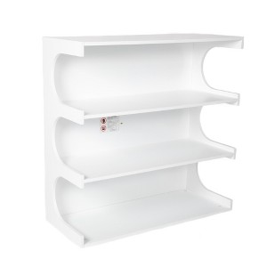 Lirago 4 Tier Multifunctional Bookshelf Coffee Table White 36"H x 15"D x 36"W  Storage Organizer - 1 of 4