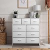 Sorbus Dresser with 9 Drawers - Furniture Storage Chest Tower Unit for Bedroom, Closet, etc - Steel Frame, Wood Top, Fabric Bins - 2 of 4