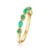 RS Pure by Ross-Simons 0.30 ct. t.w. Emerald Ring in 14kt Yellow Gold - 3 of 4