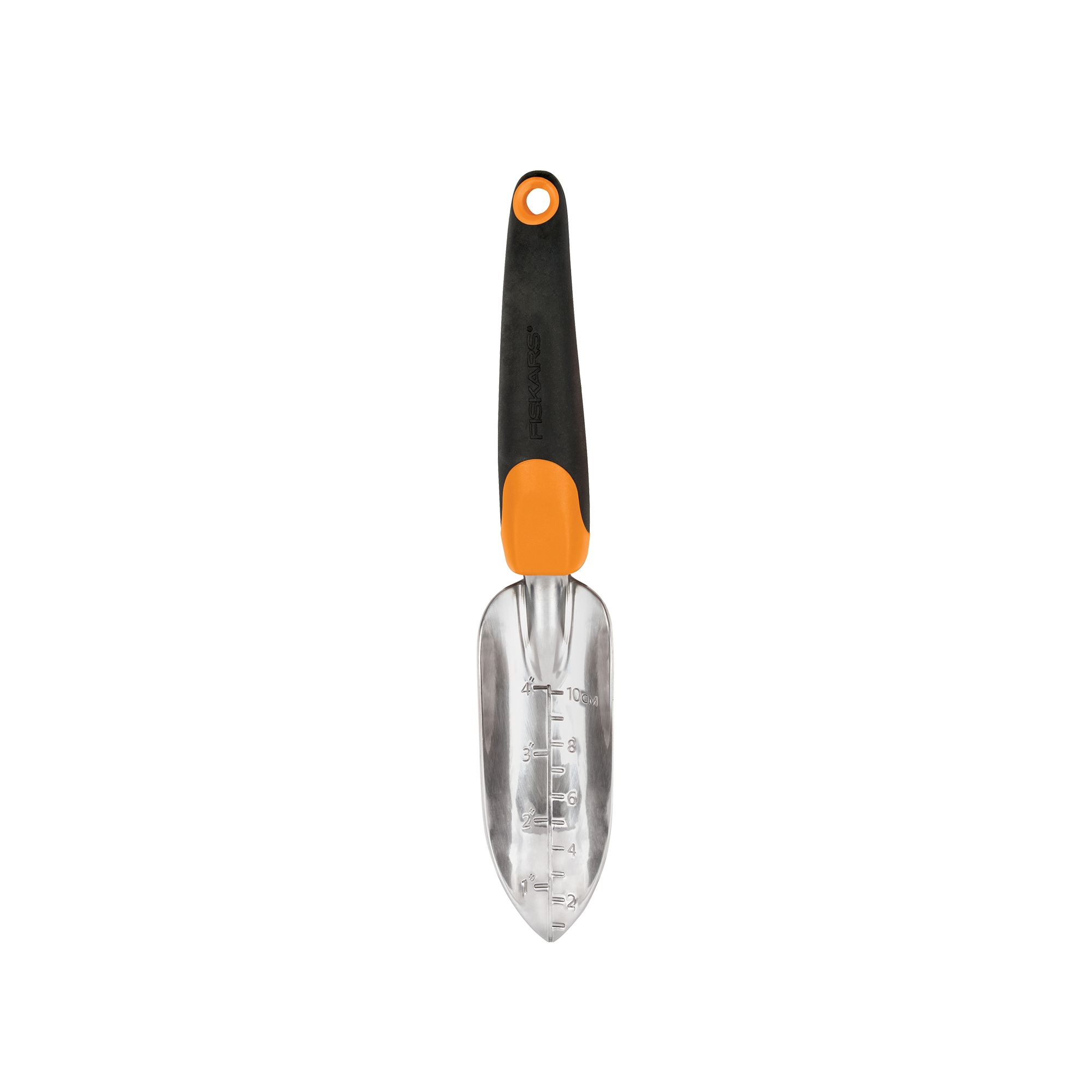 Fiskars Ergo Transplanter: Durable Cast-Aluminum, Softgrip Handle, Rust-Resistant, Garden Tool