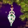 De Carlini Italian Ornaments 7.0 Inch Holly Winterdale Christmas Tree Ornament , Christmas Decor Retro Girl Mgd (1PC) - 2 of 4