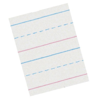 Zaner-Bloser Sulphite Handwriting Paper, Dotted Midline, Grade 1, 5/8" x 5/16" x 5/16" Ruled Long, 10-1/2" x 8", 500 Sheets (Pack of 2)