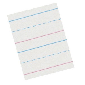 Zaner-Bloser Sulphite Handwriting Paper, Dotted Midline, Grade 1, 5/8" x 5/16" x 5/16" Ruled Long, 10-1/2" x 8", 500 Sheets (Pack of 2) - 1 of 1