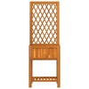 vidaXL Planter with Trellis and Shelf Outdoor Flower Box Solid Wood Acacia - 21.7" x 11.6" x 59.8" - 4 of 4