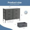 SKRAN Dresser For Bedroom With 6 Fabric Drawers, Wide Chest Of Drawers With Metal Frame, Storage Dresser Organizer Unit For Living Room - 3 of 4