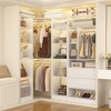 Aheaplus Corner Closet Organizer System with 2 Drawers - 2 of 4