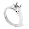 Pompeii3 Solitaire Cathedral Ring 14K White Gold - 2 of 4