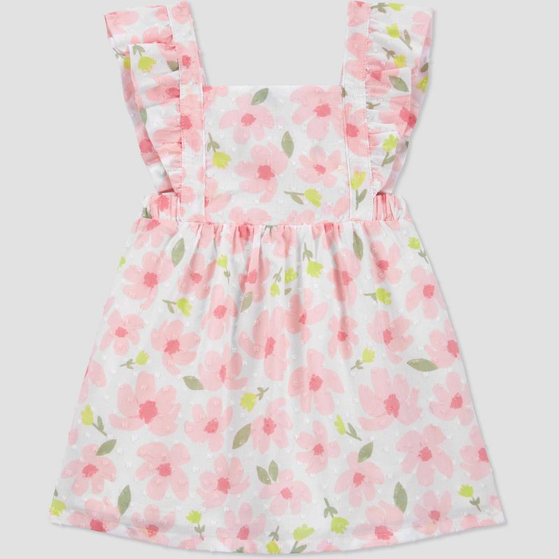 Carter&#39;s Just One You&#174; Baby Girls&#39; Floral Ruffle Dress - Ivory/Pink, 4 of 8
