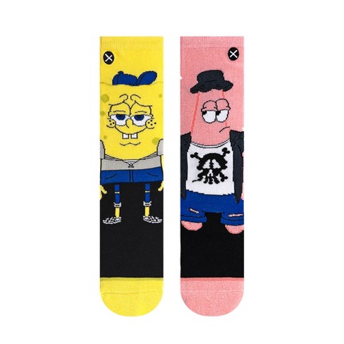 Odd Sox, Nickelodeon Kids Socks, SpongeBob & TMNT Ninja Turtles, Crew Size 7-10 - image 1 of 4