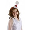 HalloweenCostumes.com  Women Women's Cocktail Springy Santa Holiday Headband, White/Red - 2 of 3