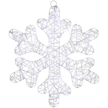 Northlight 23.5" LED Lighted Twinkle Snowflake Outdoor Christmas Decoration