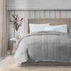 SEVOBAL Baby Blankets Reversible Temperature Down Blanket Warm Winter Bedding Soft Throw Blanket Christmas Room Decor, Gray, 90"*90"*0.25" - 4 of 4