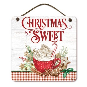 Courtside Market Christmas Sweets 15x15 Hanging Artboard with Twine - 1 of 2