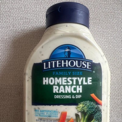 Litehouse Homestyle Ranch Dressing - 20 Fl Oz : Target