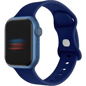 Worryfree Gadgets Silicone Sports Band for Apple Watch 42/44/45mm iWatch Band Series 8 7 6 5 4 3 2 1 & SE - 1 of 4