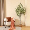 Kazeila Artificial Betula Tree in Pot, Pre Potted Faux Greenry Tree for Home Decor, Big Fake Plants - 3 of 4