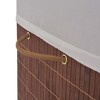 vidaXL Bamboo Laundry Bin Rectangular Brown - 4 of 4