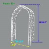Lorna 59''x98.4''Arch Metal Garden Trelli, Wedding Arch Party, Tiered Planters for Flowers, Assemble Freely Outdoor Furniture - The Pop Home - 3 of 4