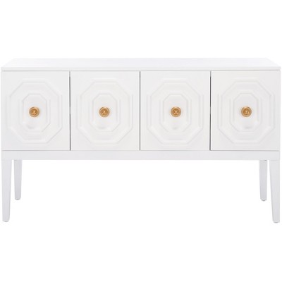 Riya 3 Door 2 Shelf Sideboard - White - Safavieh