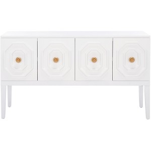 Riya 3 Door 2 Shelf Sideboard - White - Safavieh - 1 of 4