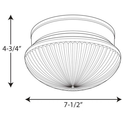 White Glass Bowl Flush Mount Ceiling Light