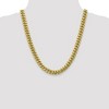 Black Bow Jewelry Men's 9.3mm 10k Yellow Gold Hollow Miami Cuban (Curb) Chain Necklace - 2 of 4