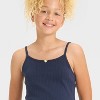 Girls' Pointelle Strappy Cami - art class™ - 2 of 4