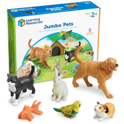 Learning Resources Jumbo Domestic Pets: Cat, Dog, Rabbit, Guinea