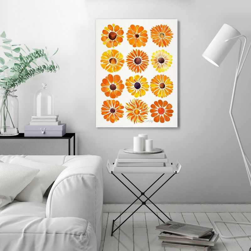 Americanflat Farmhouse Wall Art Room Decor - Orange Flowerpower Artprint by Cat Coquillette, 2 of 7