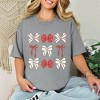 Simply Sage Market Women's Coquette Baseball Bow Chart Short Sleeve Garment Dyed Tee - 2 of 4