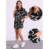 INSPIRE CHIC Women's Casual Outfits Short Sleeve Button Down Pajama Beach Sets 2 Pcs - 2 of 4