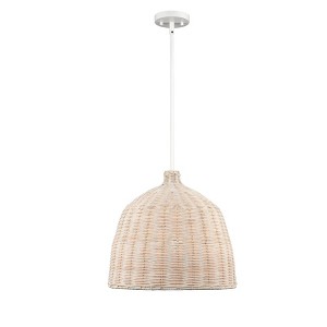 Millennium Lighting Elise 1 - Light Pendant in  White - 1 of 3