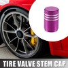 Unique Bargains Car Bike Round Tire Valve Stem Cap with Rubber Seal Wheel Rims Covers 8 Pcs - 2 of 4
