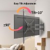 MAICIFI Full Motion TV Wall Mount for 19-55 Inch LED LCD Flat Curved Screens Swivel Tilt Extension VESA 400x400 66lbs Capacity 4K Viewing - 3 of 4