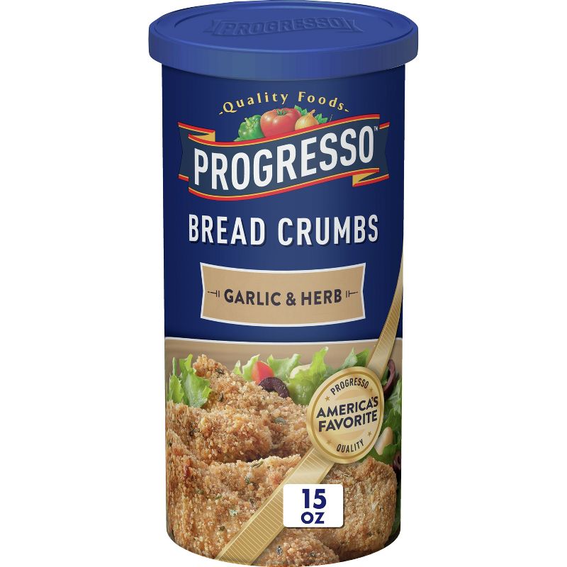 Progresso Garlic &#38; Herb Bread Crumbs - 15oz, 1 of 12