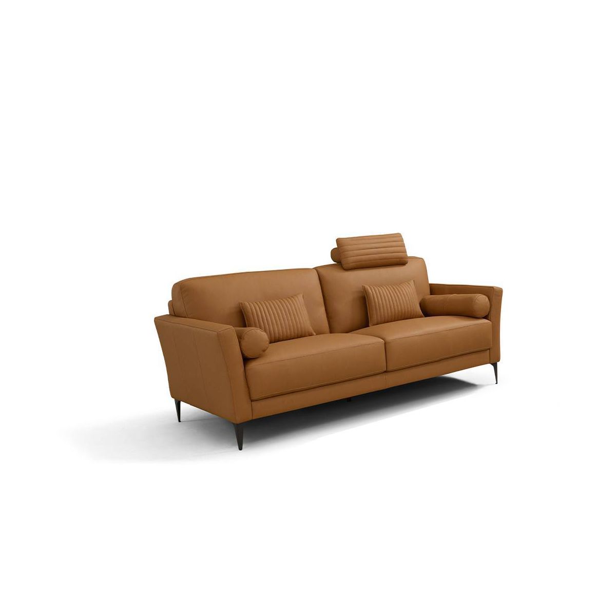 68" Tussio Sofa Saddle Tan Leather - Acme Furniture