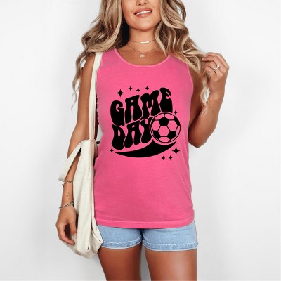 Simply Sage Market Soccer Game Day Sparkle Garment Dyed Tank