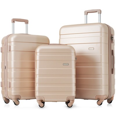 LOVMOR Luggage Sets New Expandable Hardshell 3pcs Clearance Luggage Hardside Lightweight Durable Suitcase sets Spinner Wheels Suitcase with TSA Lock