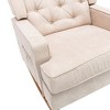 Dolonm  High Back Rocking Chair - Mid-Century Inspired, 22" Arm Height, Foam-Filled Comfort for Reading Nook or Living Room - 4 of 4