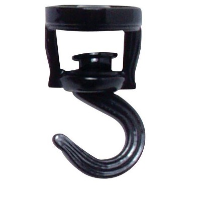 Panacea Black Steel 3-9/16 in. H Swivel Swag Hook 1 pk