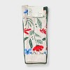Women's Floral 3pk Crew Socks - A New Day™ Oatmeal Heather/Green/Ivory 4-10 - 2 of 3