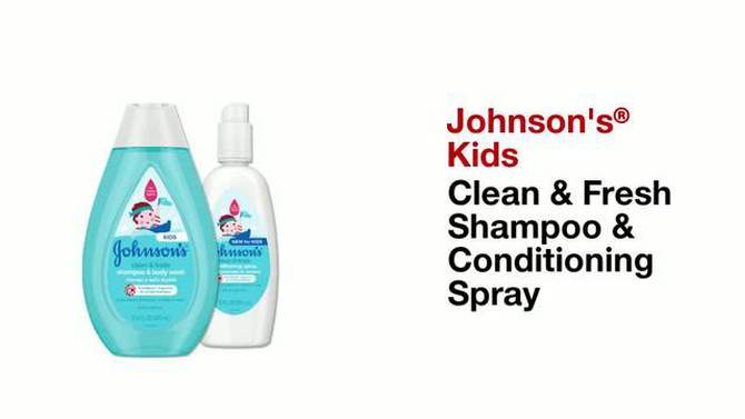 Johnson&#39;s Kids Clean &#38; Fresh Shampoo &#38; Body Wash for Sensitive Skin - 13.6 fl oz, 2 of 11, play video