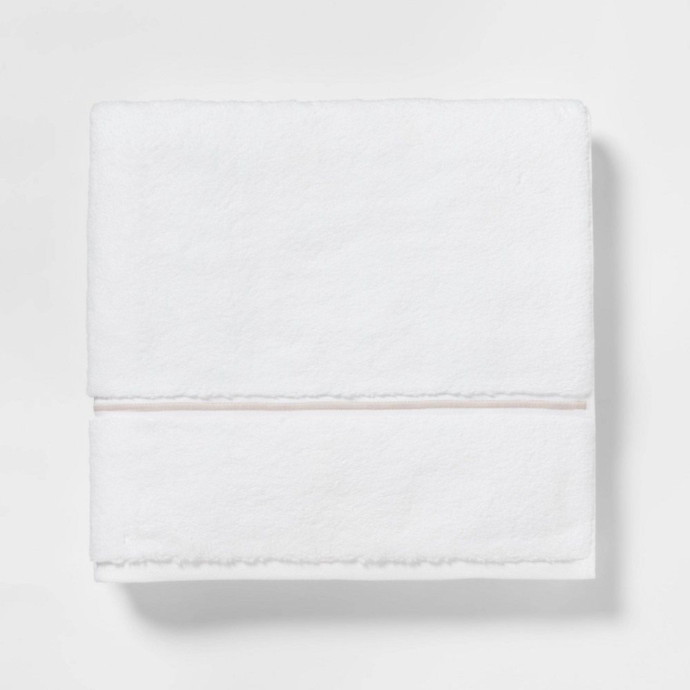 Photos - Towel Spa Plush Bath  Almond Embroidered - Threshold™