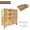 homfan Chest of 4-Drawer for Living Room, Bedroom, Nursery Hallway Closet - 2 of 4
