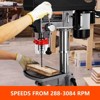 13 in Floor Drill Press,  288-3084 RPM Variable Speed Cast Iron Bench Drill Press, 0-45° Tilting Worktable, Tabletop Drilling Machine for Wood Metal - 4 of 4