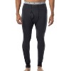 Men's Long Johns Pants Fleeced Thermal Military Weight, Black - 2 of 3