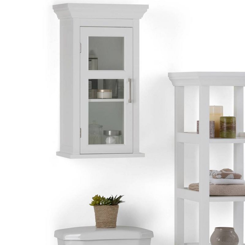 Hayes Single Door Wall Cabinet White - WyndenHall, 3 of 12
